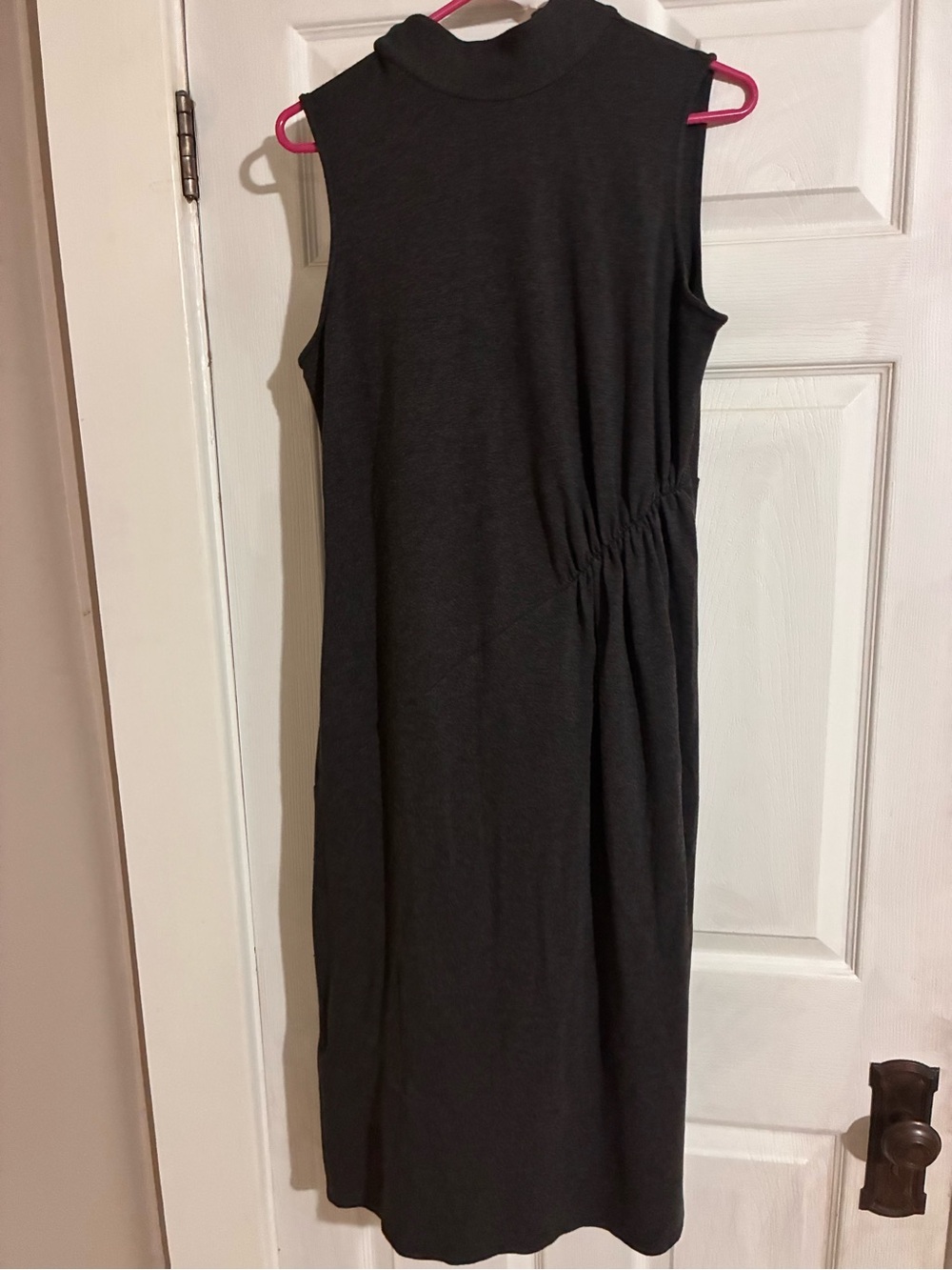 J. Jill Charcoal Gray Sleeveless Mock Neck Dress M Tall